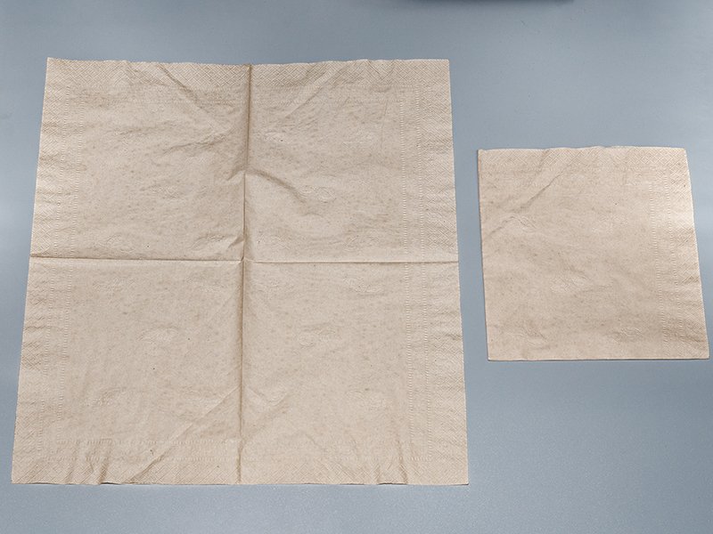 100% virgin wood pulp dinner napkin（wooden color） 12gsm 2ply size42x38cm 248pcs