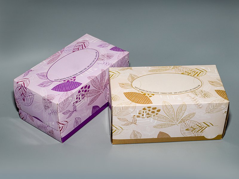 100% virgin wood plup boxed facial tissue 13.5gsm 2ply size19x18cm 260sheets