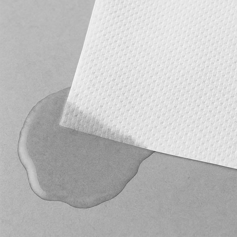 low absorbency or too rough