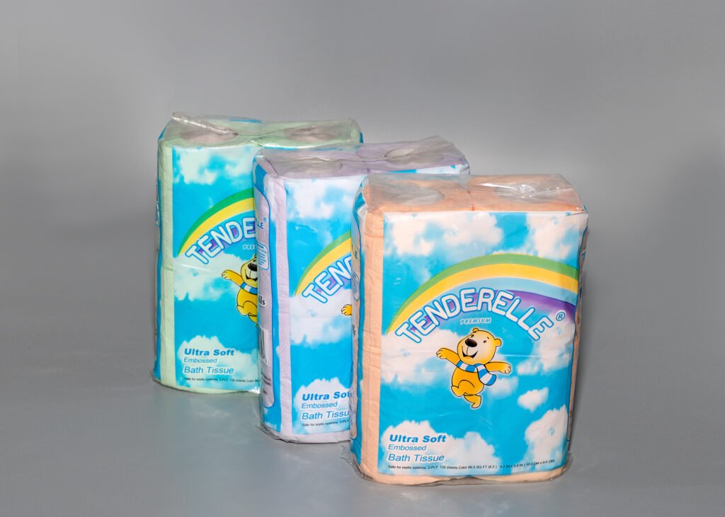colorful toilet paper 15gsm 2ply size10.5x9.5cm 150sheets