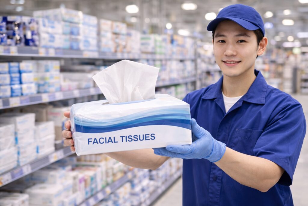 boxed facial tissue manufacturer