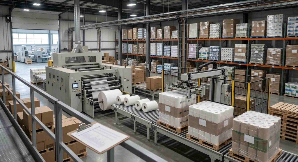 finished toilet paper manufacturer