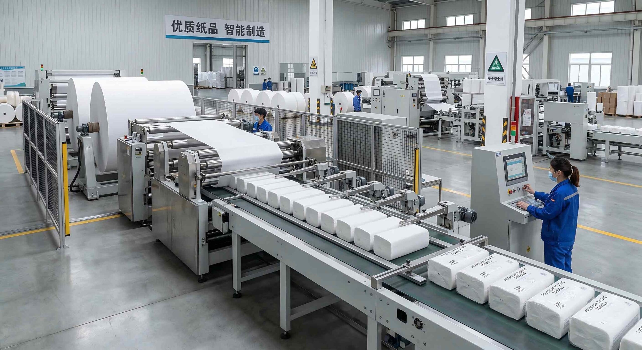 finished tissue products from tissue paper manufacturer