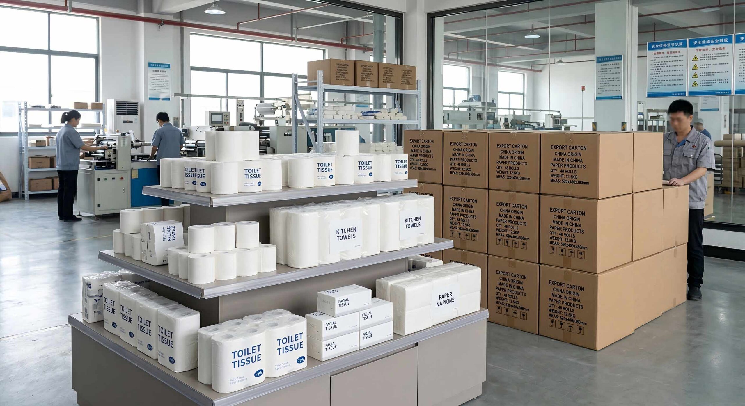 bulk tissue paper shipment for North America