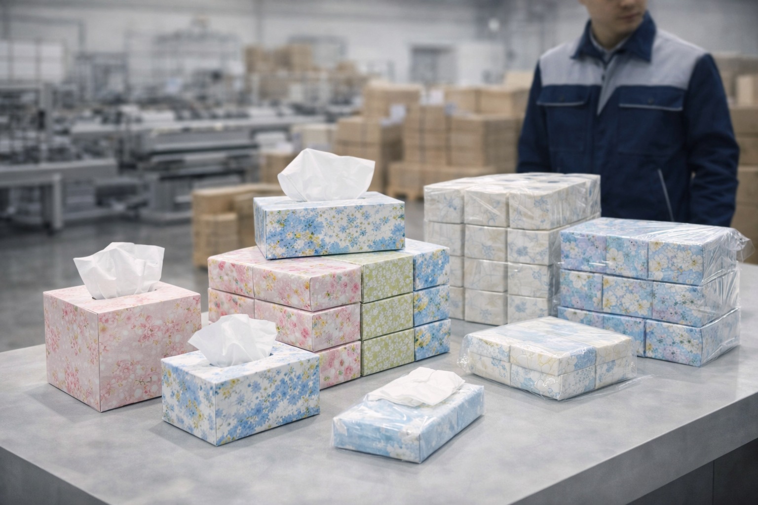 Facial Tissue Wholesale box tissue packaging options