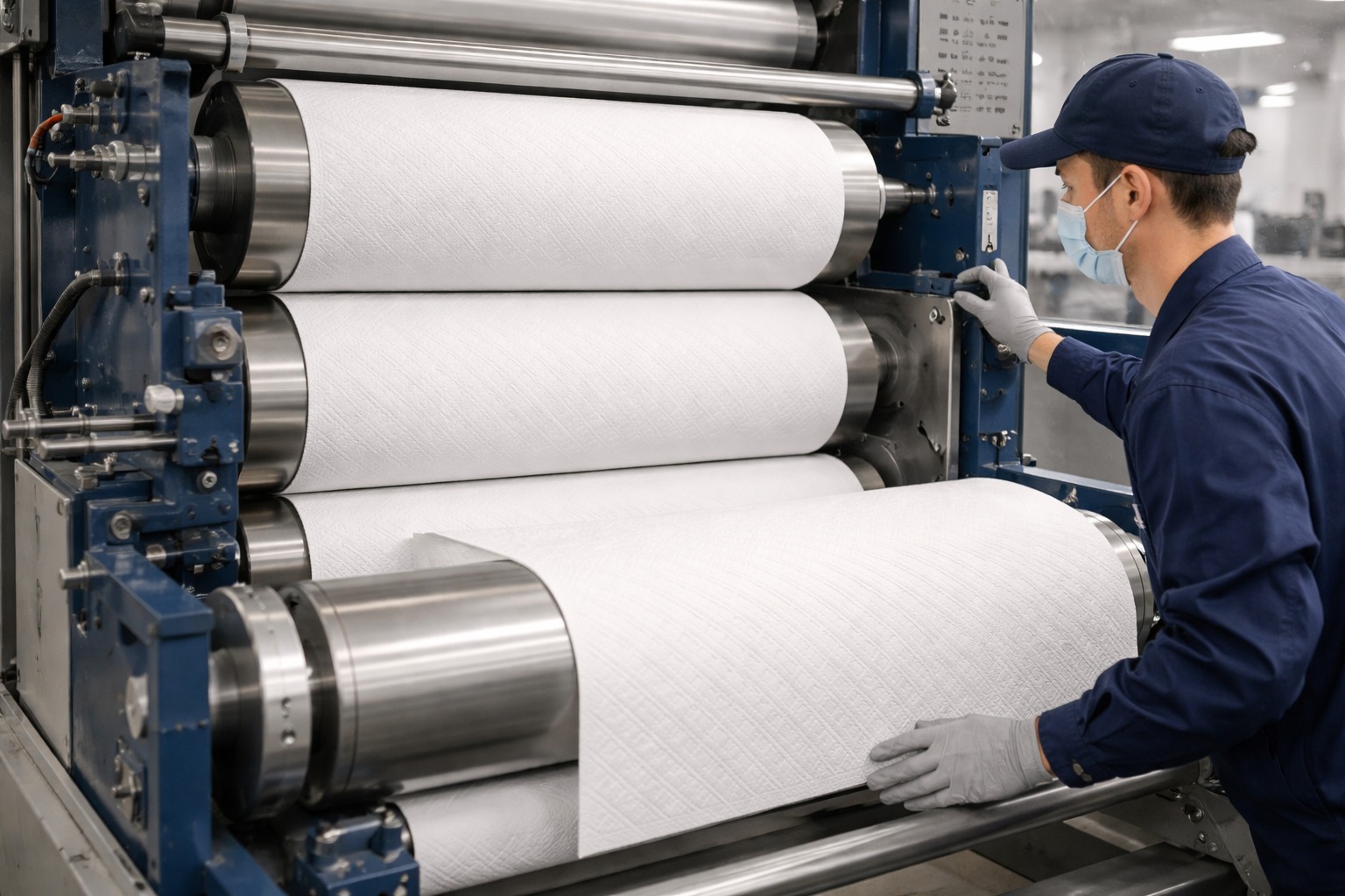 Paper towel OEM manufacturer private label printing and packaging line