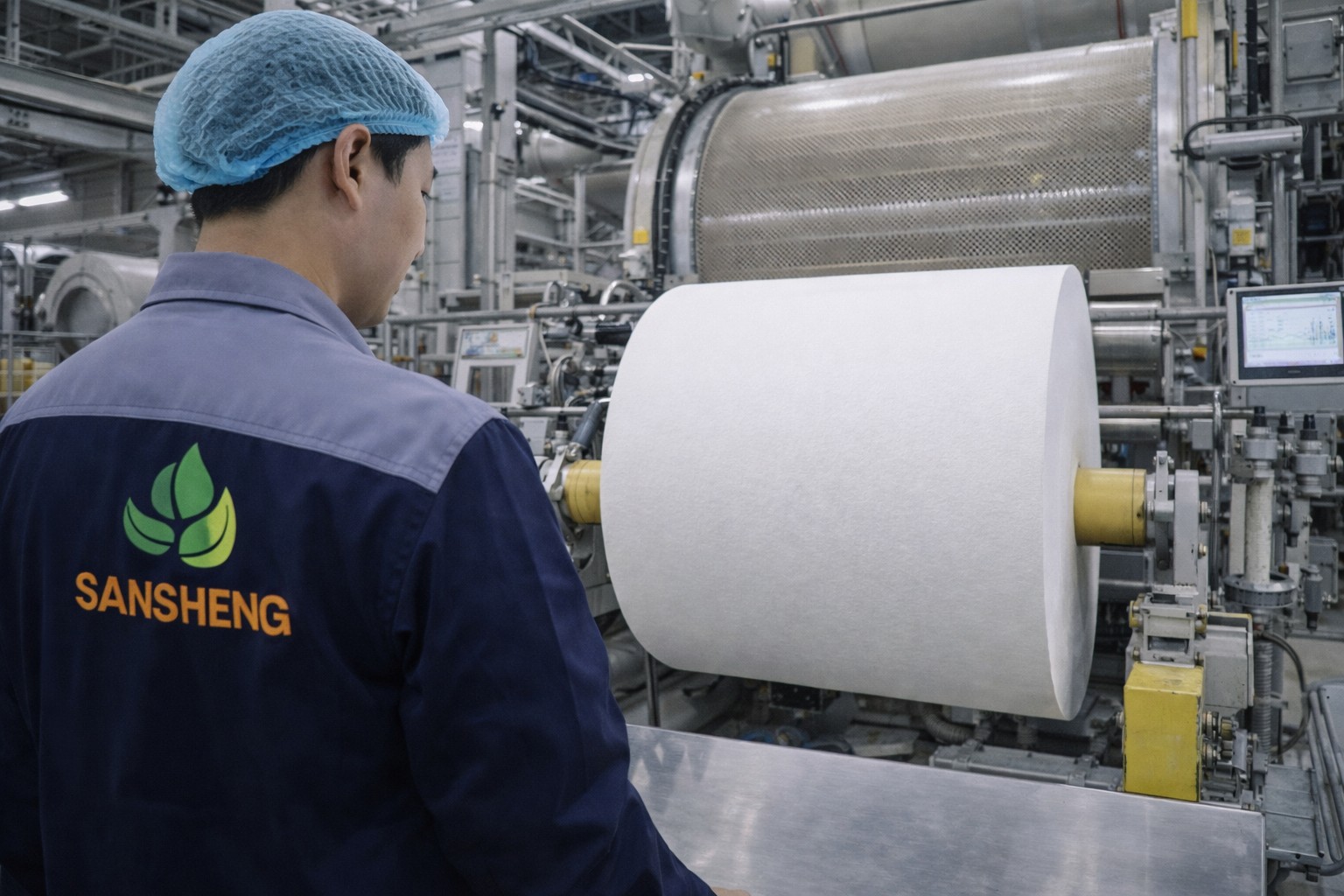 TAD paper manufacturer through air dried tissue production facility