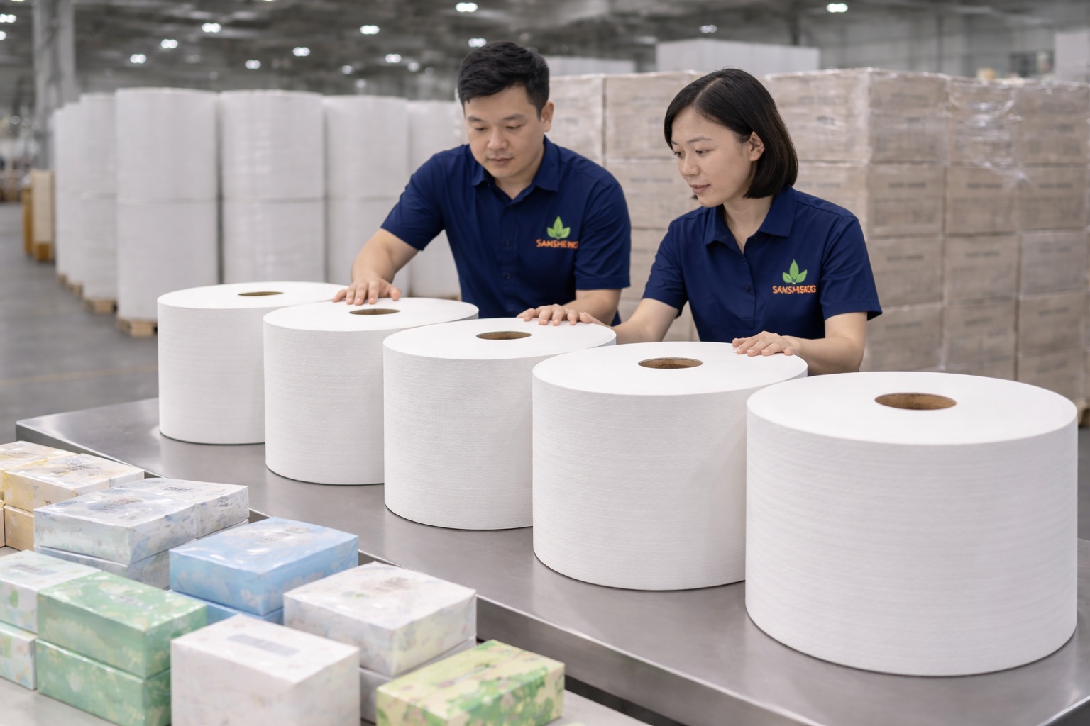 TAD paper batches showing stable bulk softness and consistency across repeat orders