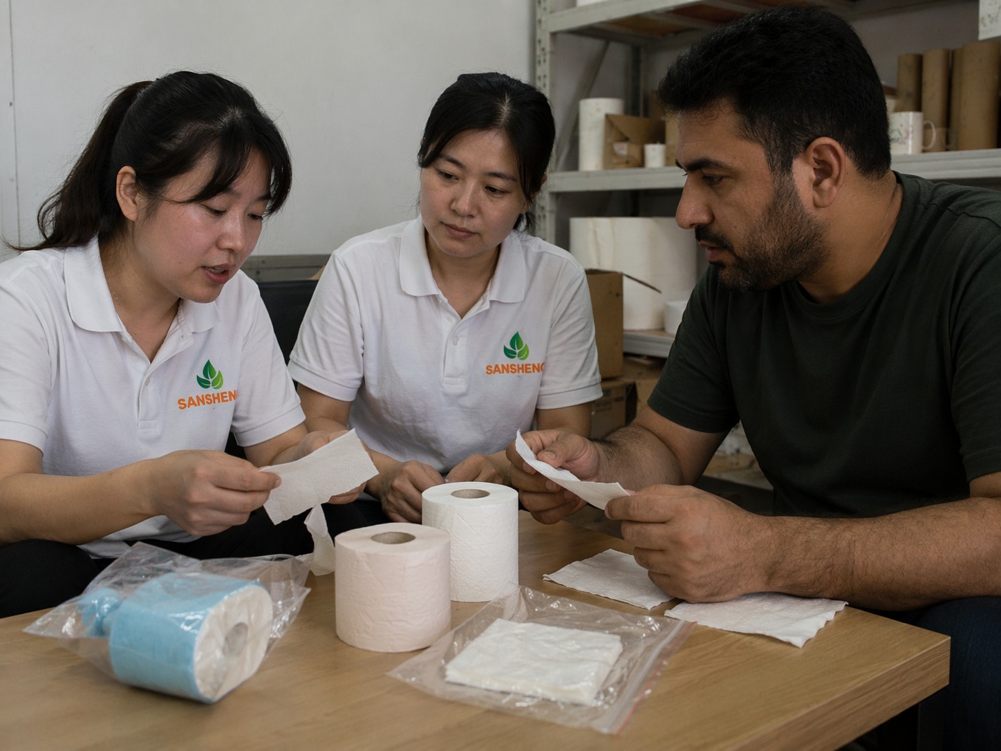 Buyer evaluating standard tissue options or discussing sample-only requests that do not match premium TAD paper positioning or stable export supply.