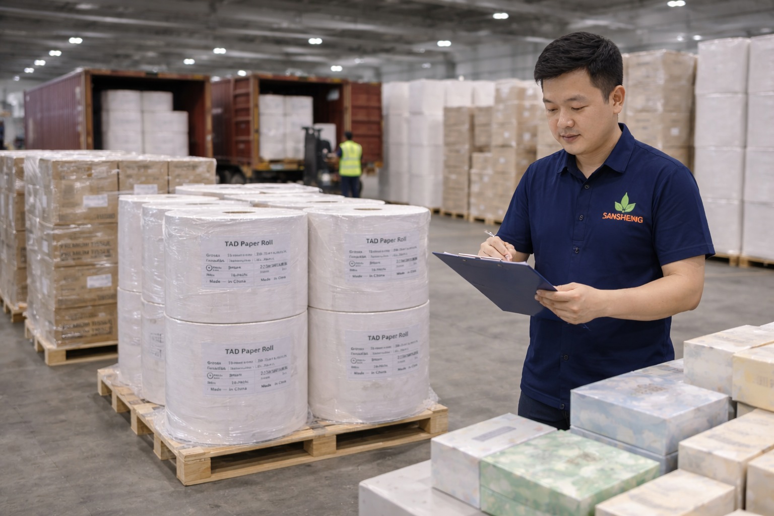 TAD paper applications for towel toilet paper napkin and other premium tissue programs