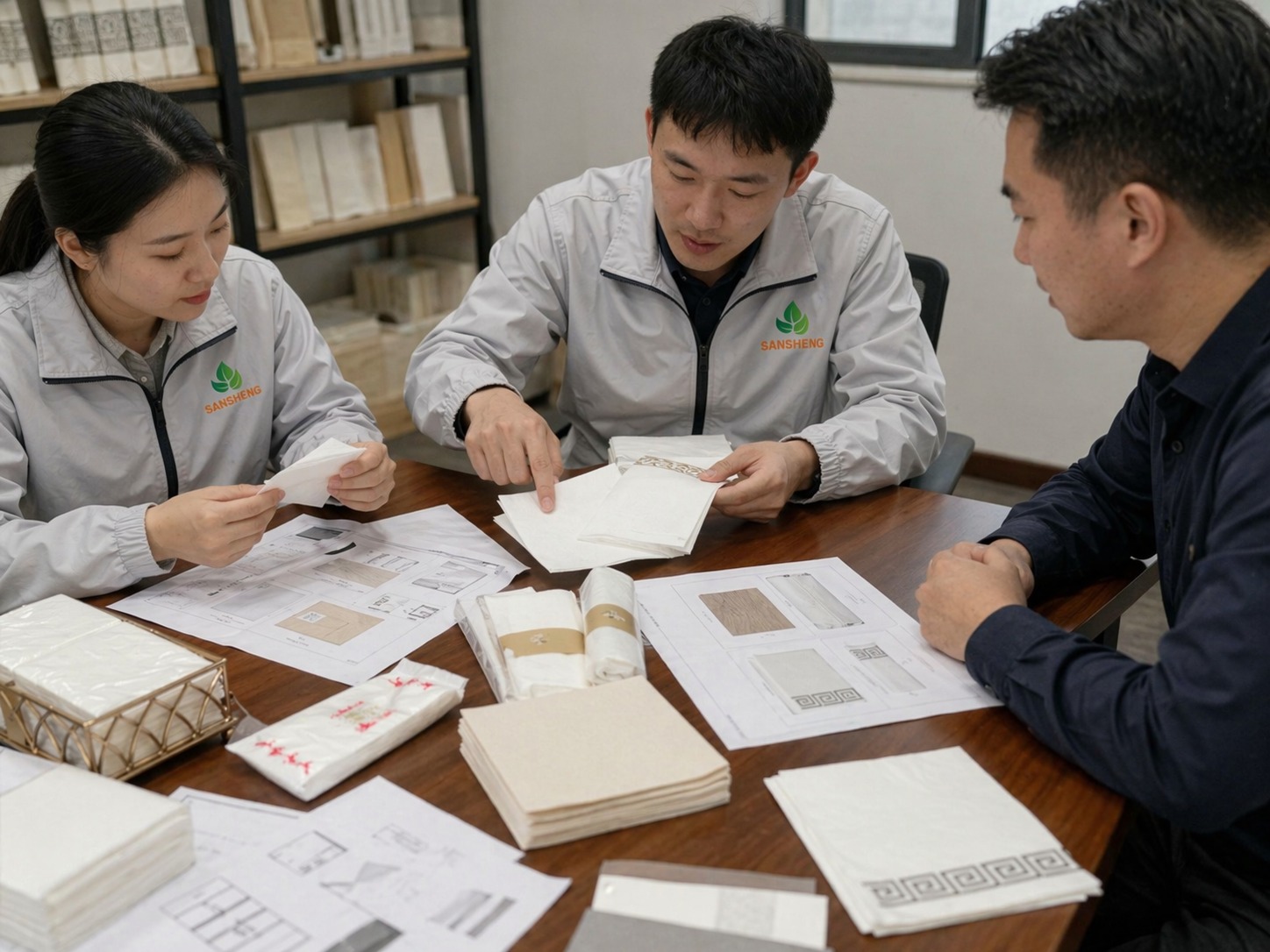 Communication and documentation alignment for airlaid napkins by channel and market