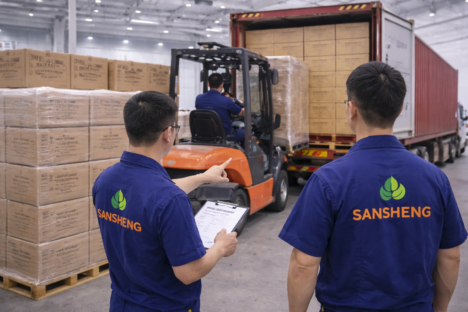 airlaid napkin supplier 40HQ container loading with premium dinner napkin cases