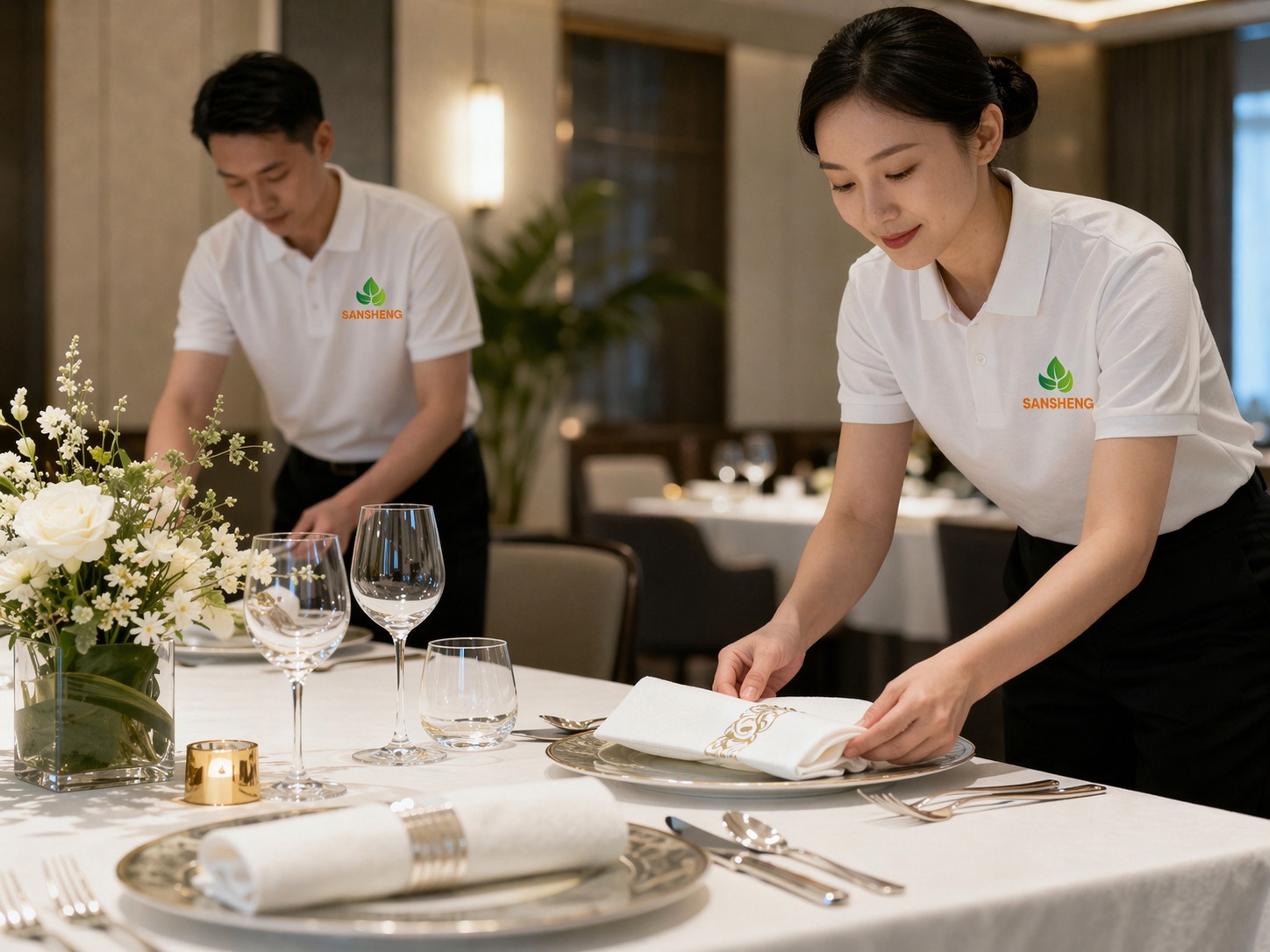 Airlaid napkins for hotels banquets and room amenities