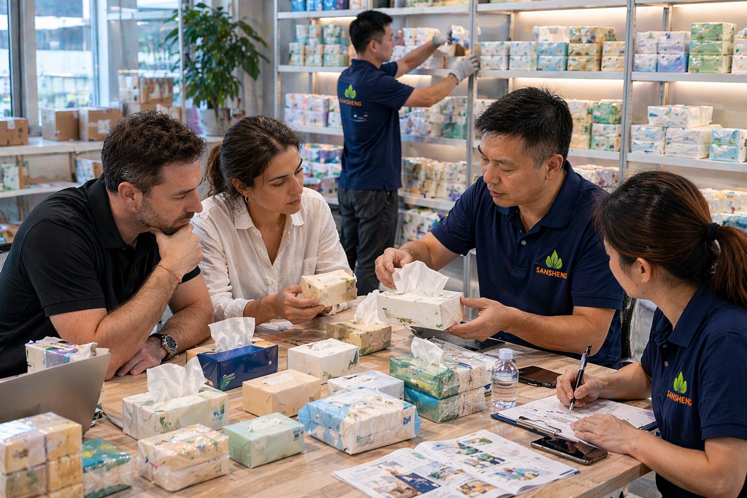 Finished facial tissue supply for importers distributors supermarket buyers and private label programs