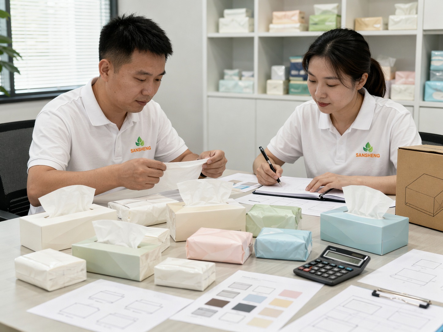 Boxed facial tissue soft pack facial tissue and pocket tissue supply options