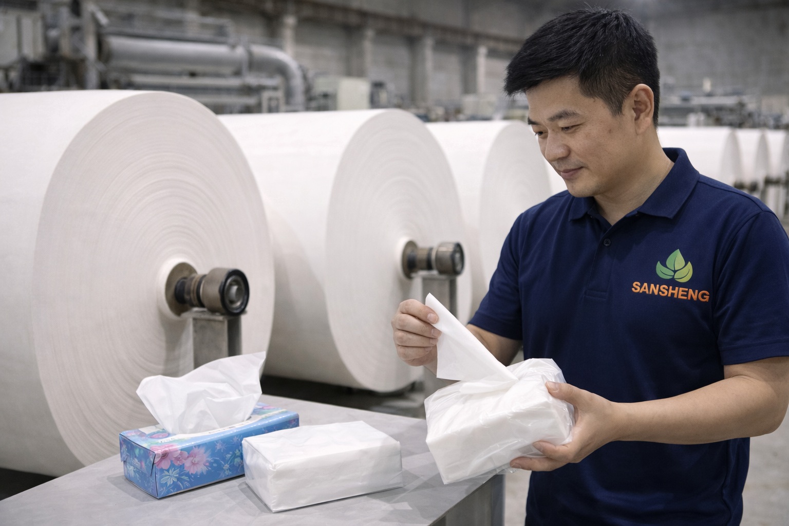 Facial tissue mother rolls for boxed and soft-pack tissue converting