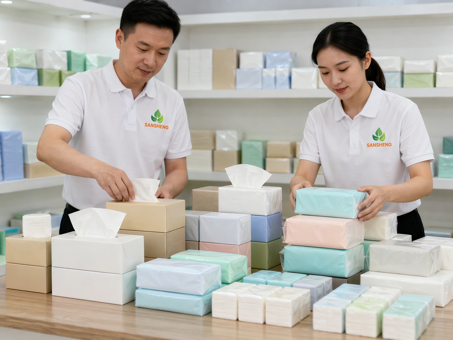 Finished facial tissue product details and specifications for faster quotation