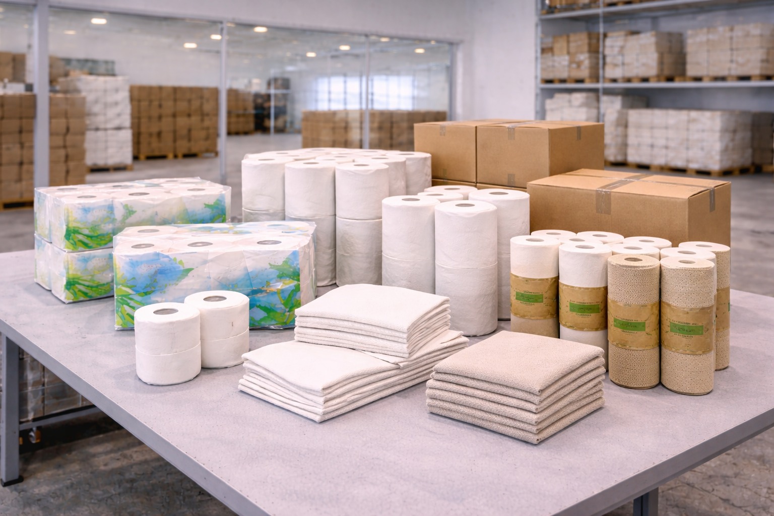 Standard jumbo folded and reusable finished kitchen towel supply options