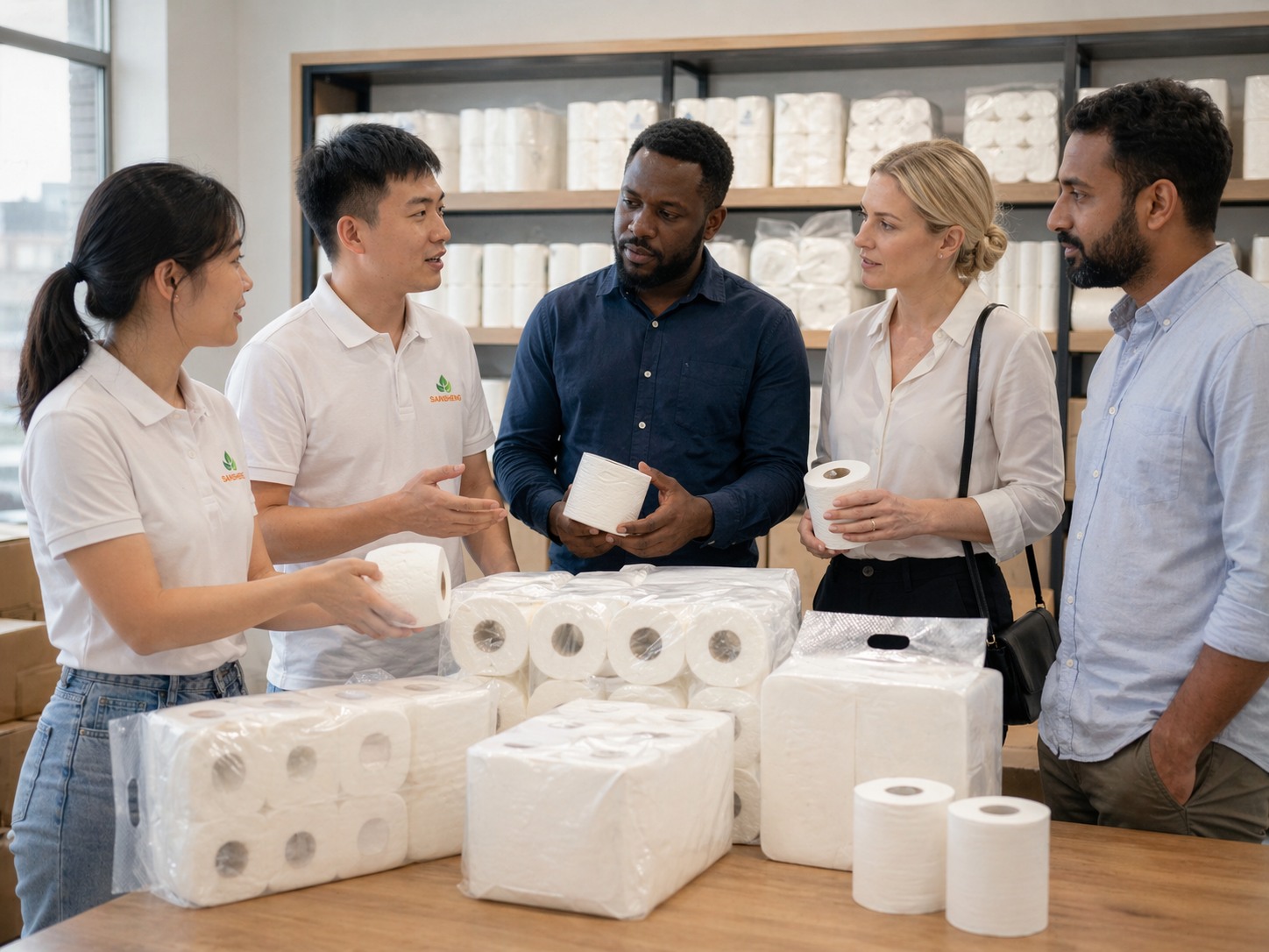 Toilet paper manufacturer discussion with importers distributors and private label buyers