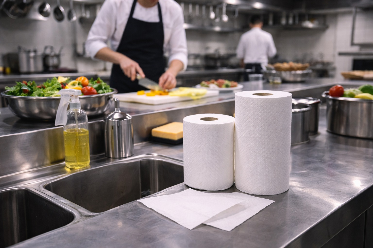 Kitchen towel for food service and HoReCa daily use in restaurant and hotel kitchen settings