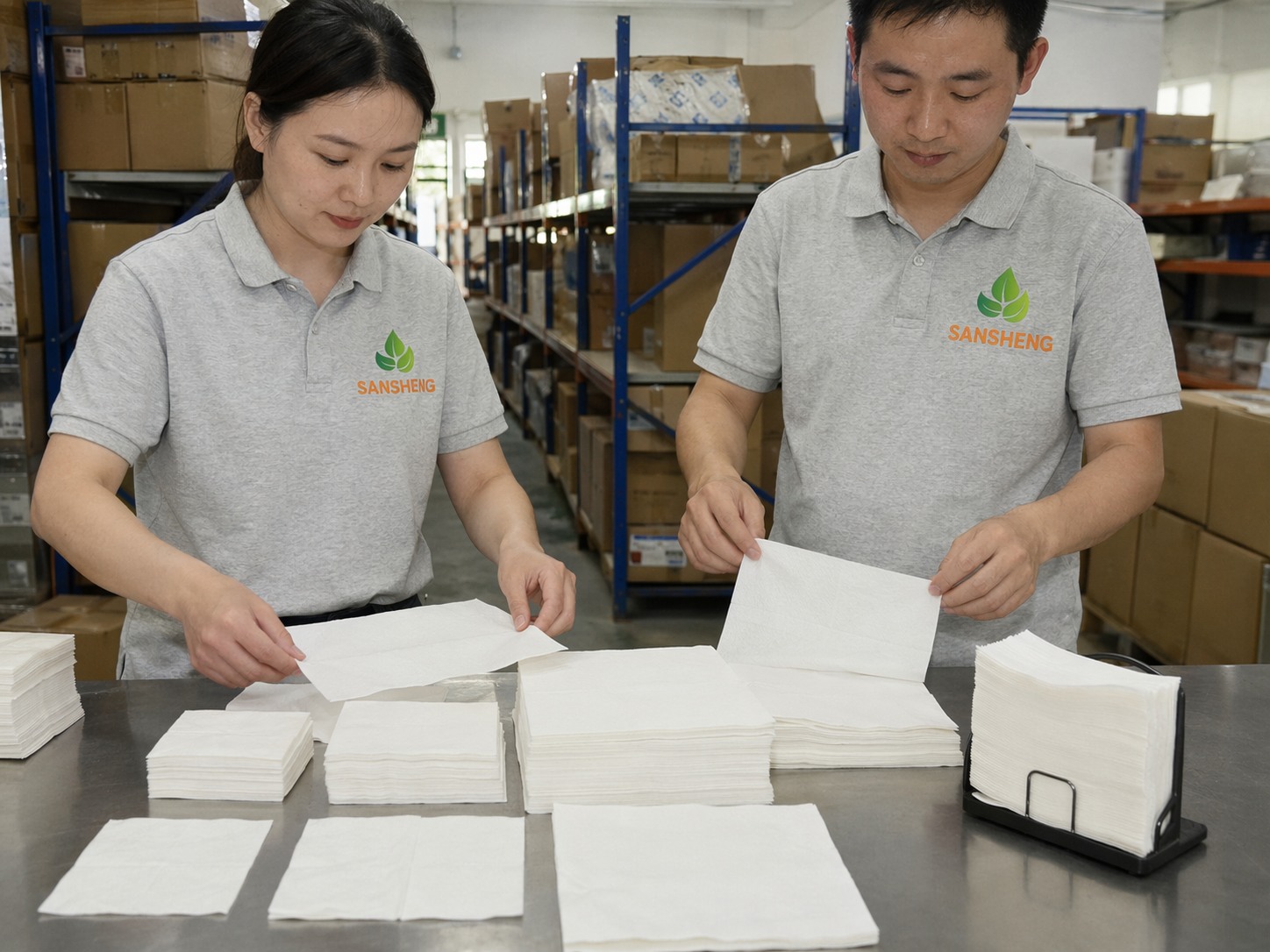 Paper napkin supply comparison by end use including beverage lunch dinner and dispenser napkins