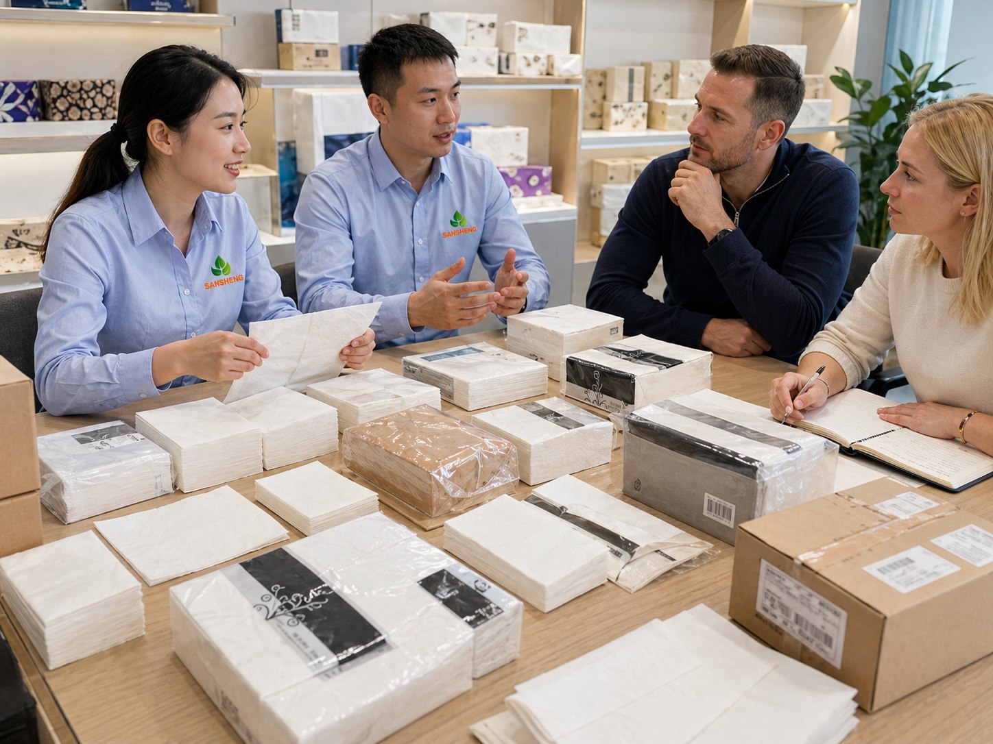 OEM private label paper napkin customization support and buyer discussion