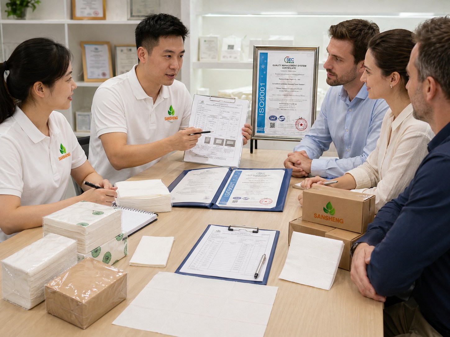 Paper napkin quality documents and export support discussion