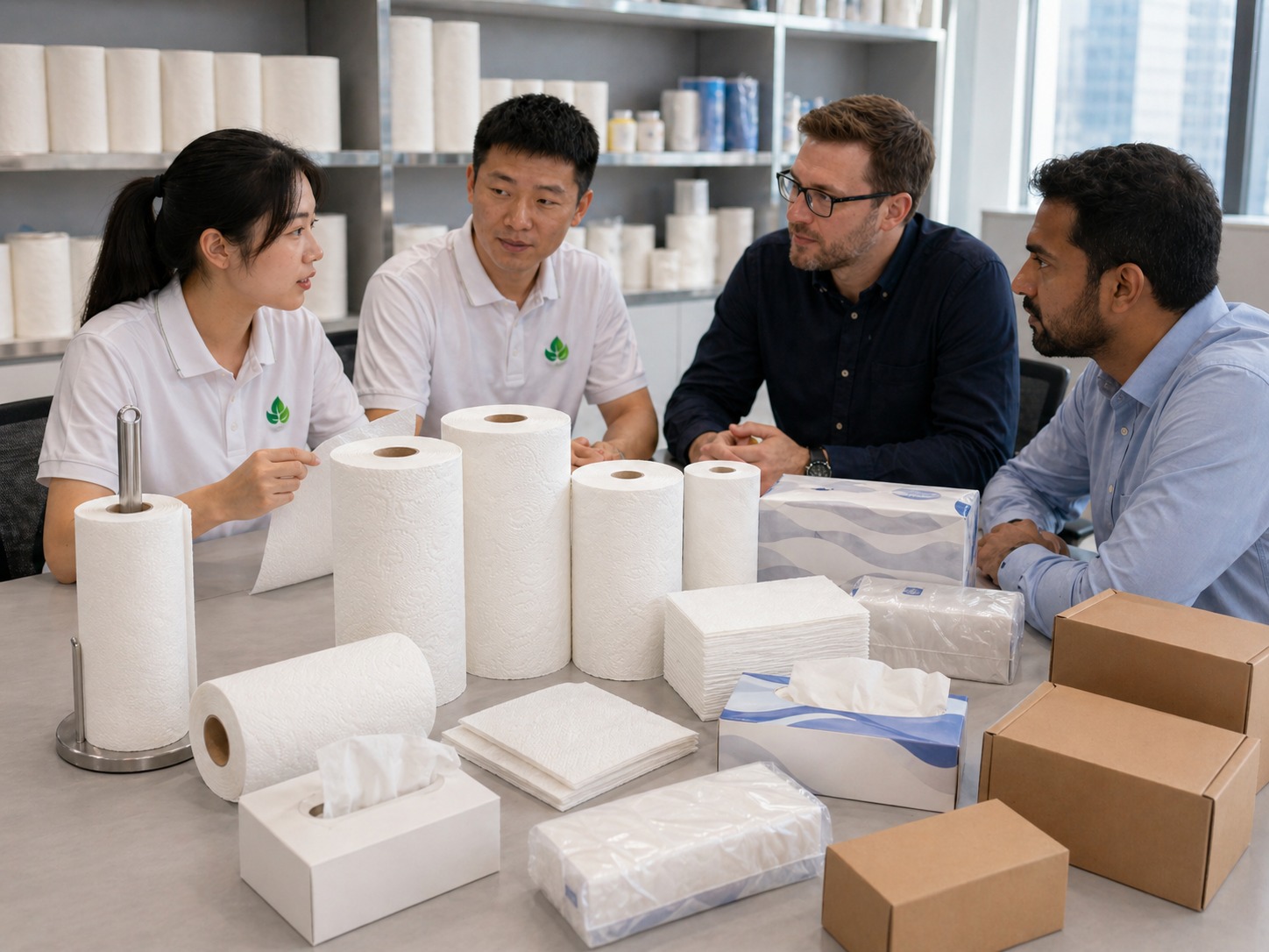 Paper towel applications in household foodservice cleaning and retail markets