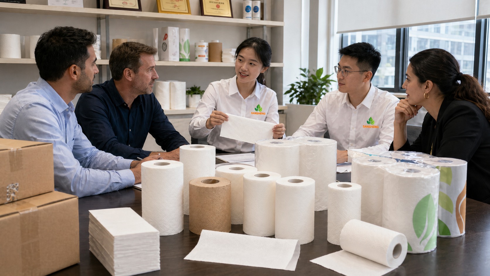 Paper towel manufacturer bulk supply and private label support scene