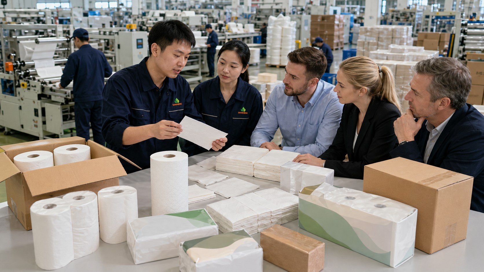 Paper towel supply pain points discussion with product and carton review