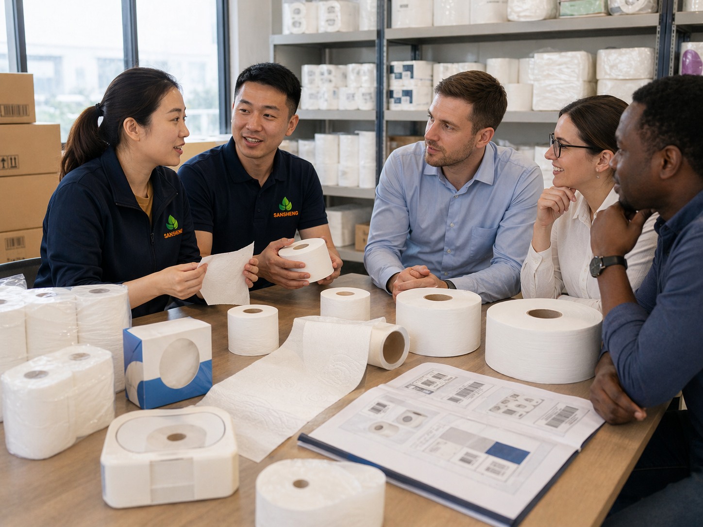 Different toilet paper formats including household rolls jumbo roll toilet paper coreless toilet paper and private label packs