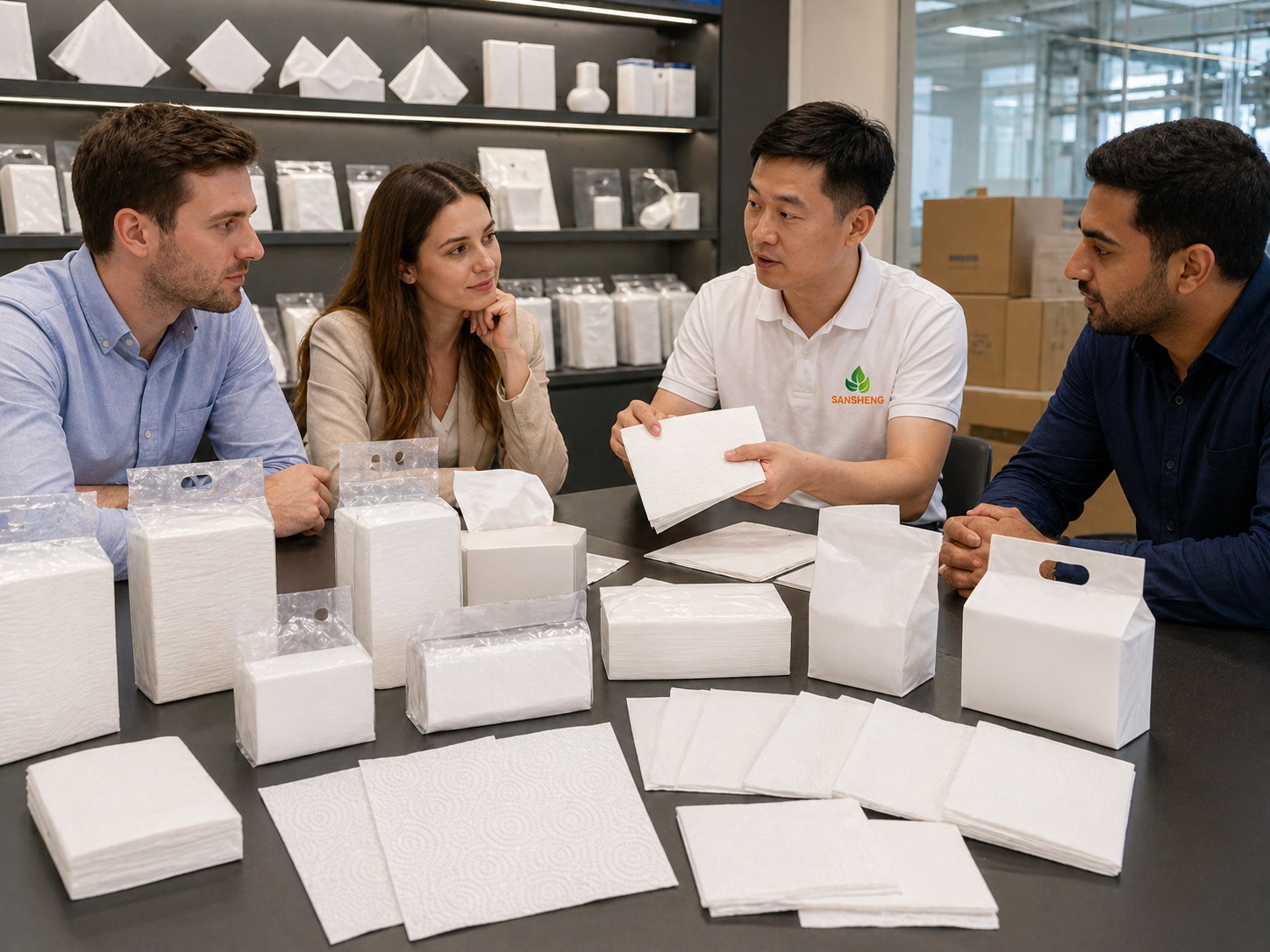 Tissue paper product scope including jumbo rolls toilet paper paper towels napkins and facial tissue