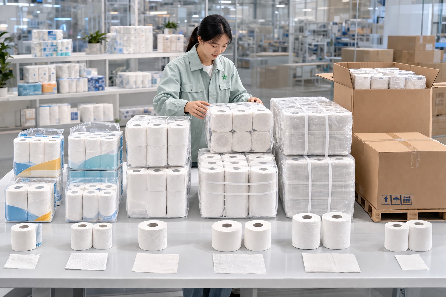 Toilet paper supplier sample options compared for different market requirements and resale channels