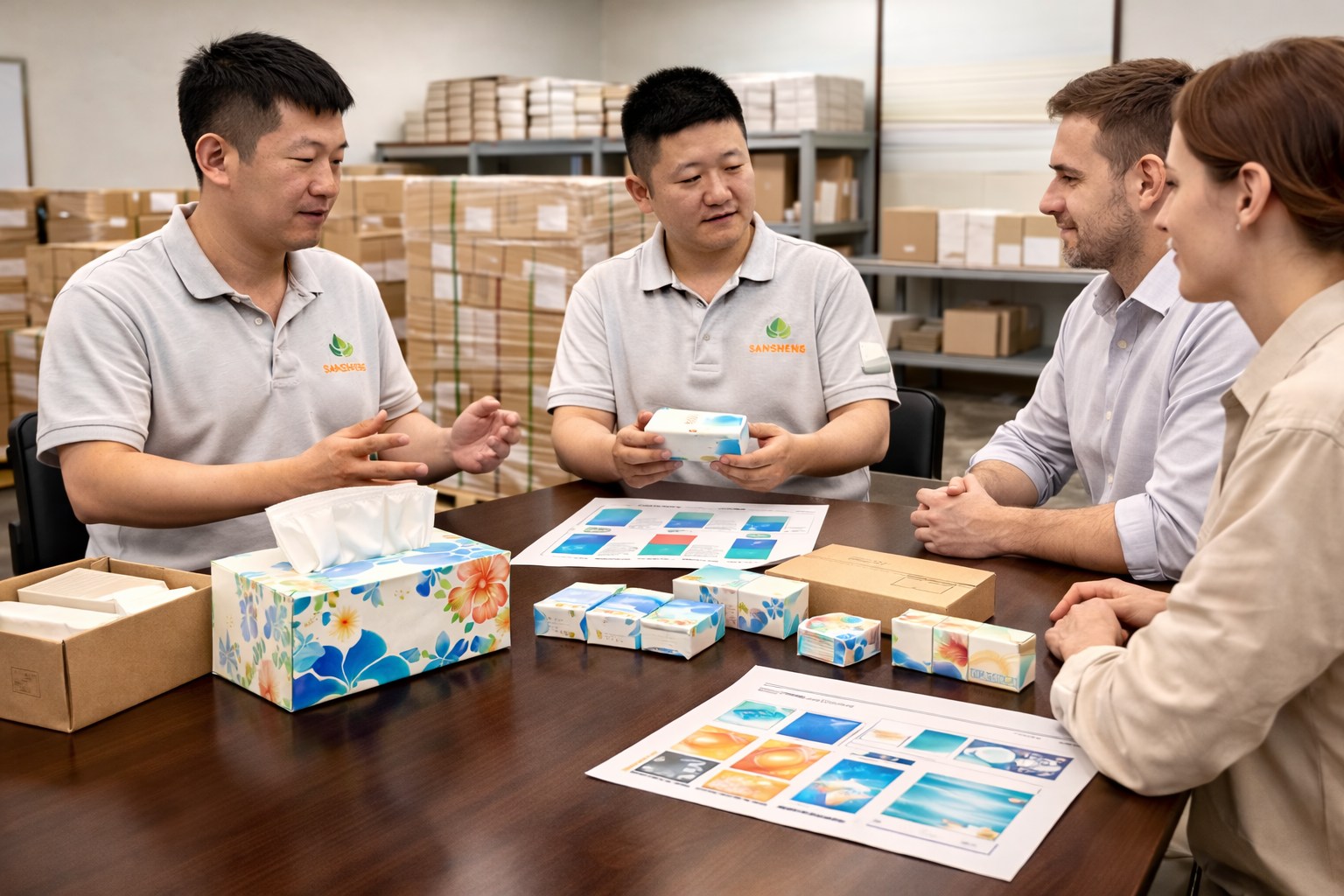 Facial tissue supplier strengths including stable quality packaging and repeat-order support
