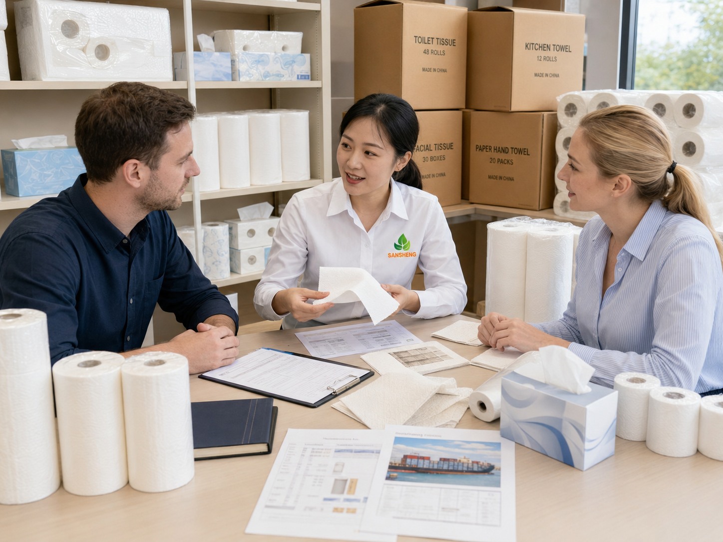 Australia tissue supply by market for toilet paper kitchen towels bulk shipment MOQ FOB price loading quantity and lead time