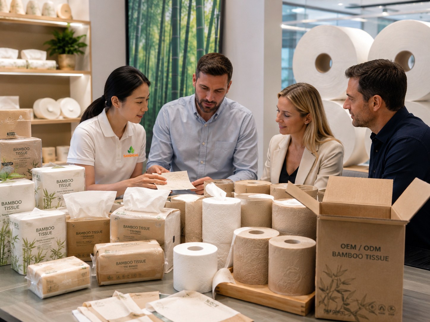 Bamboo tissue paper manufacturer OEM wholesale specification supply