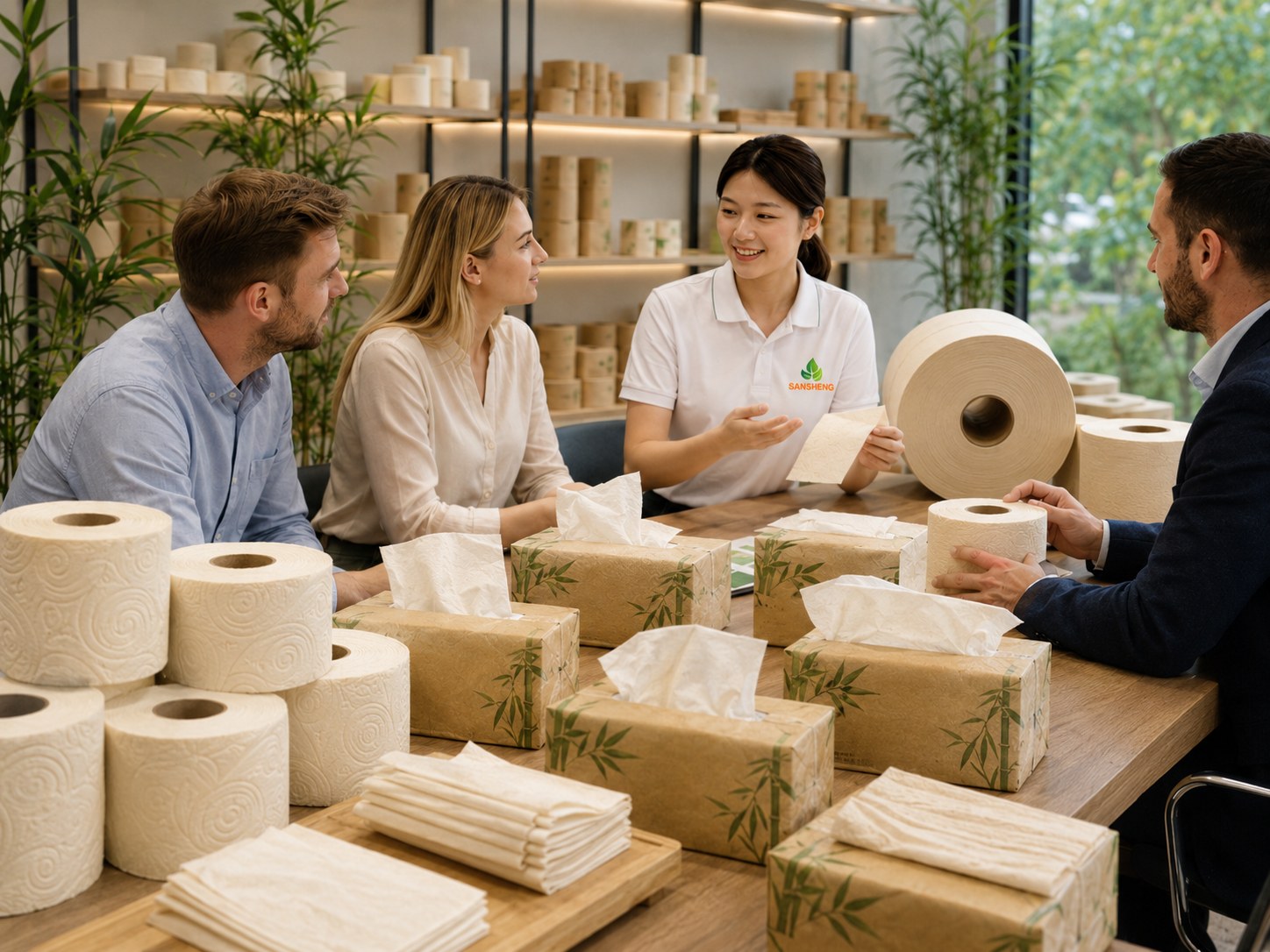 Bamboo tissue paper manufacturer wholesale supply for distributors and private label buyers