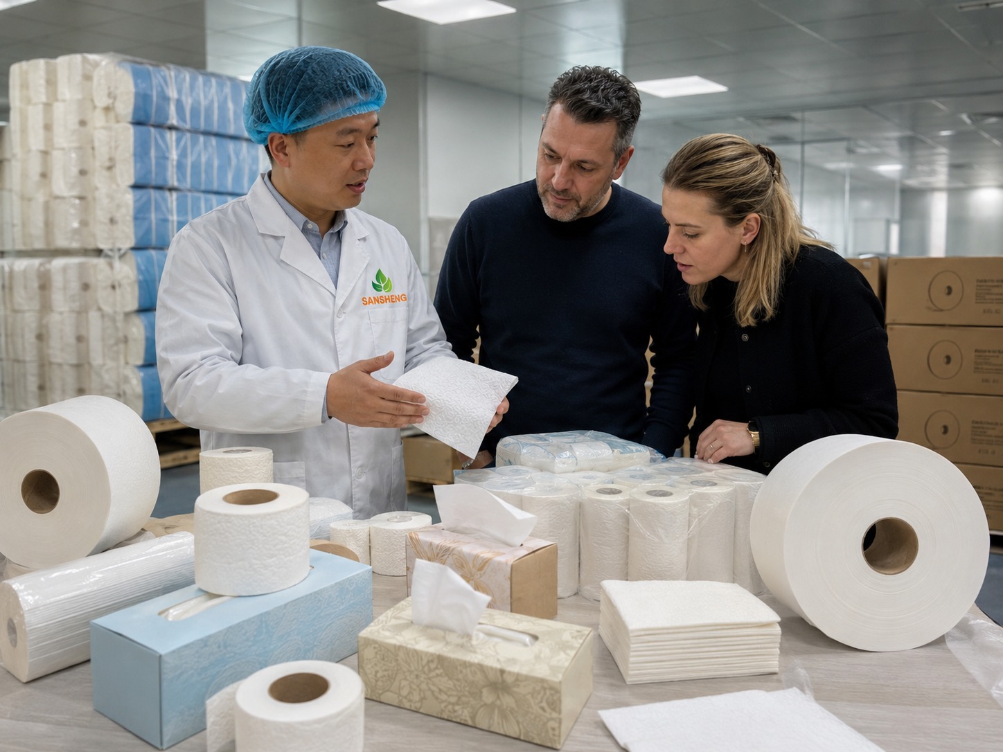 Brand and OEM tissue paper supplier serving brand owners distributors importers converting plants and private label buyers