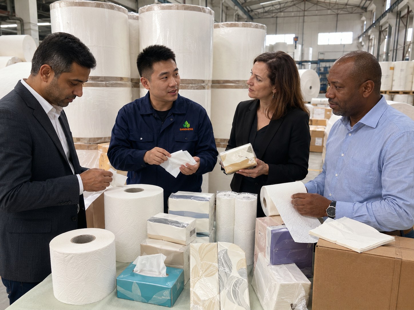 China tissue paper company supplying tissue jumbo rolls OEM finished tissue products and private label tissue products
