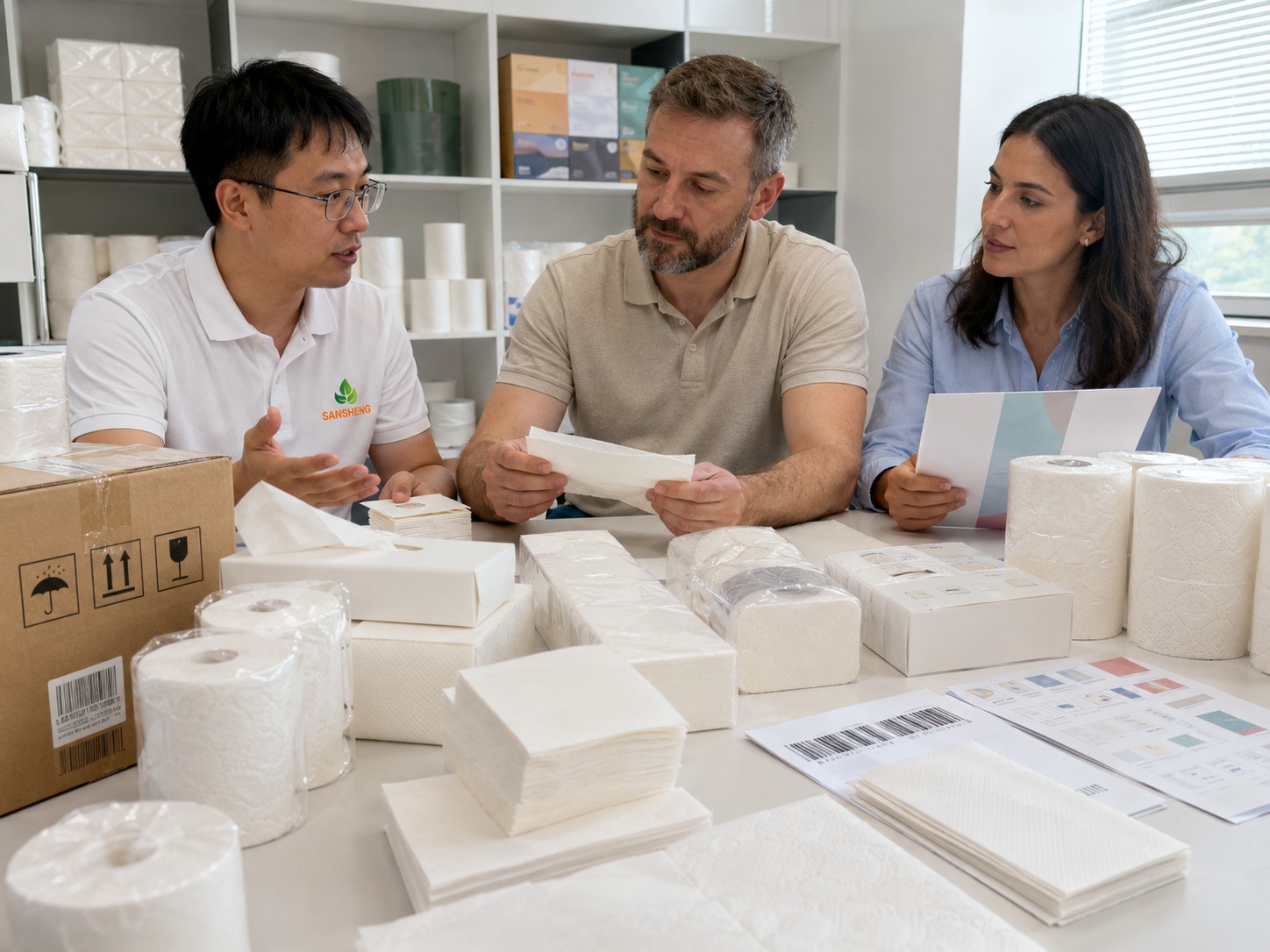 China tissue paper company quality control and private label support for OEM tissue products