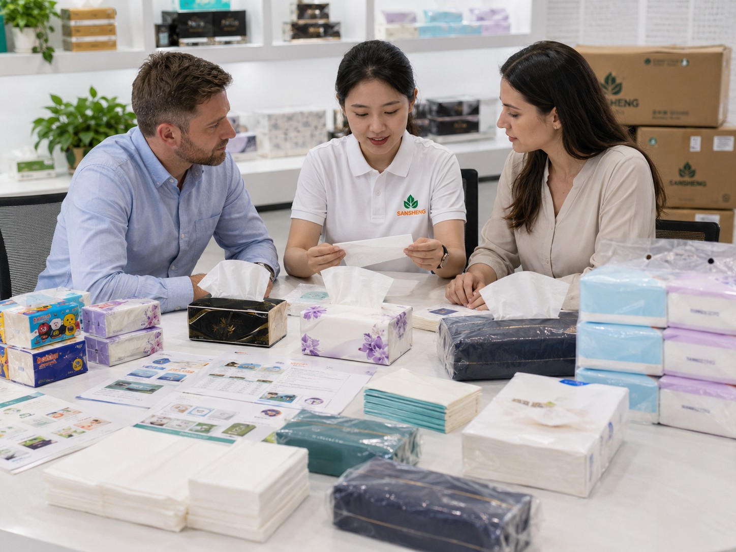 facial tissue supplier helping buyers choose boxed soft pack and pocket tissue programs