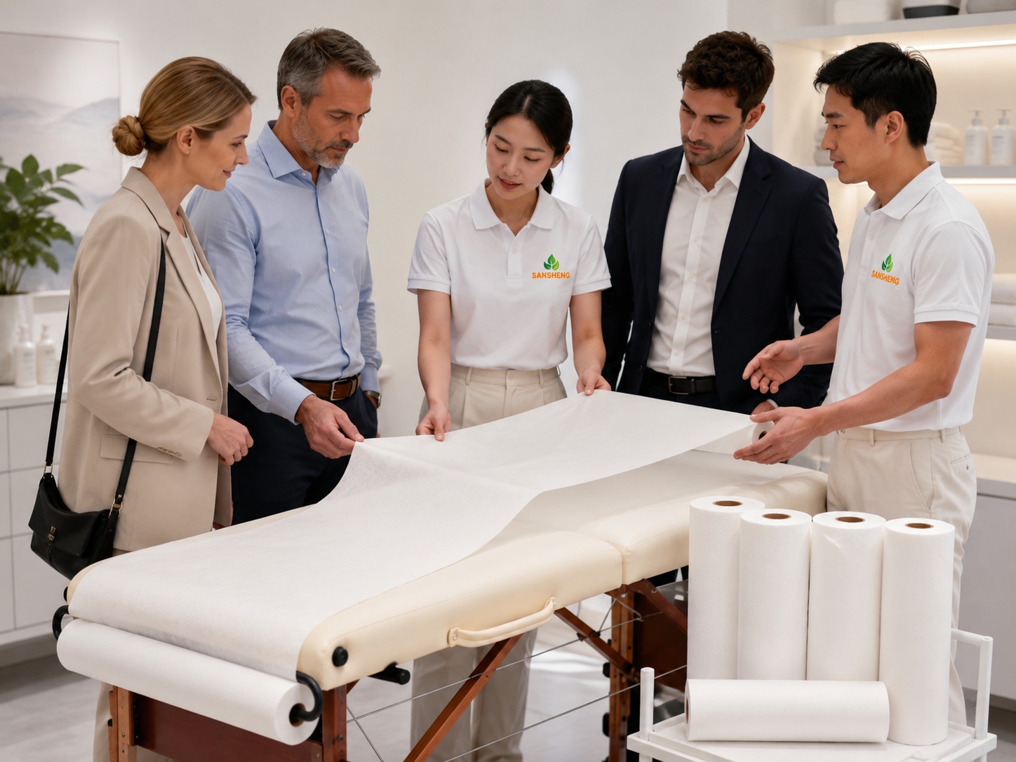 Soft and comfortable examination couch paper rolls for wellness use