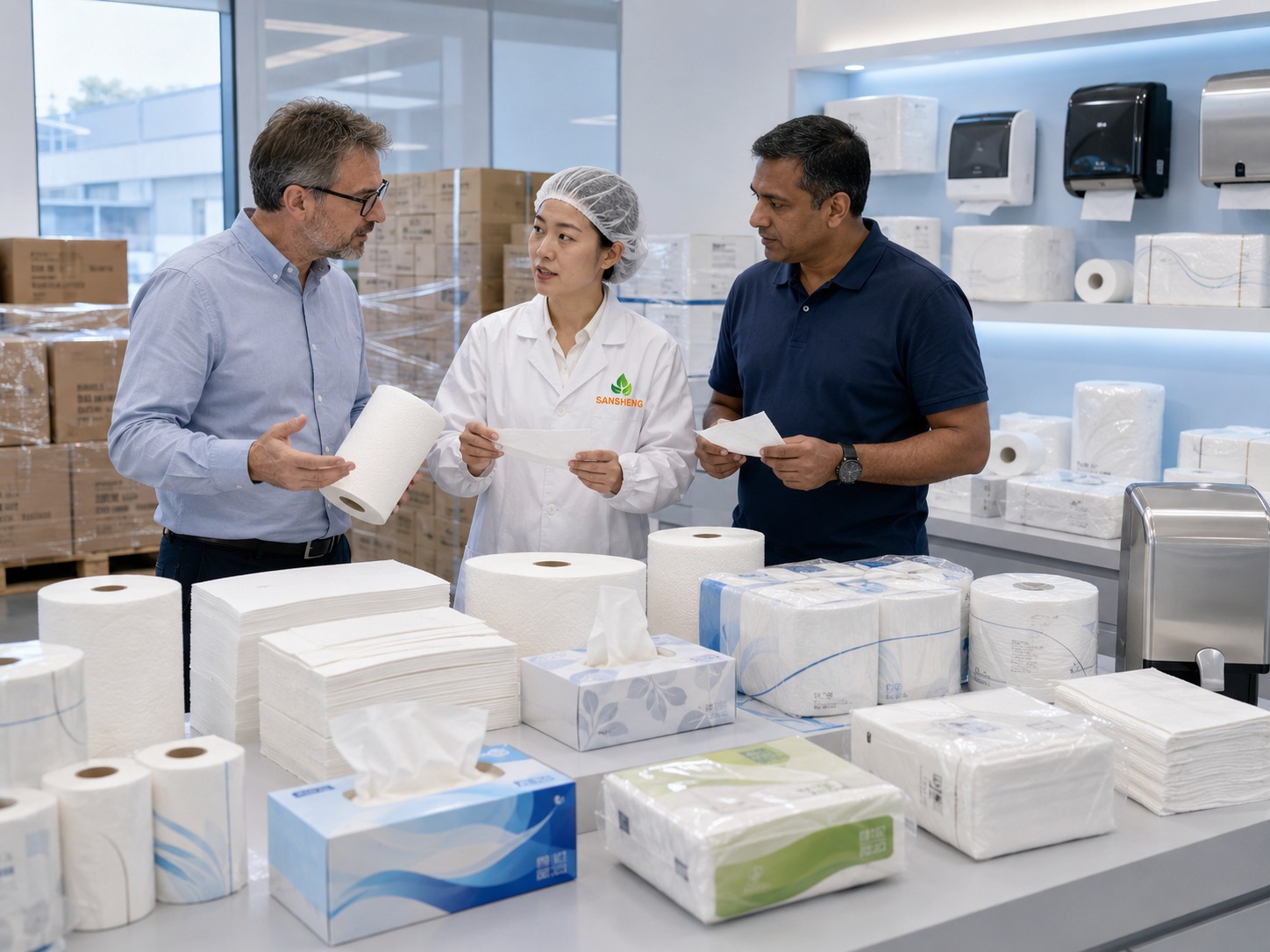 Commercial tissue paper manufacturer buyer fit for AFH distributors janitorial buyers hospitality supply and private label programs