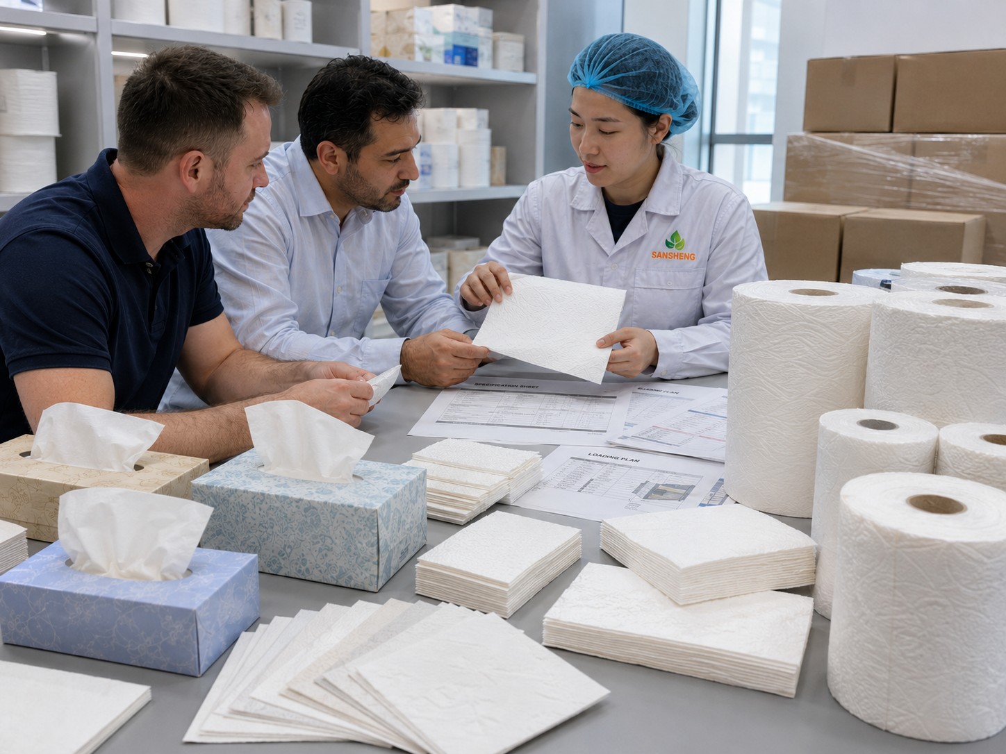 Commercial tissue paper manufacturer helping buyers choose AFH tissue program by end use product category material and loading logic