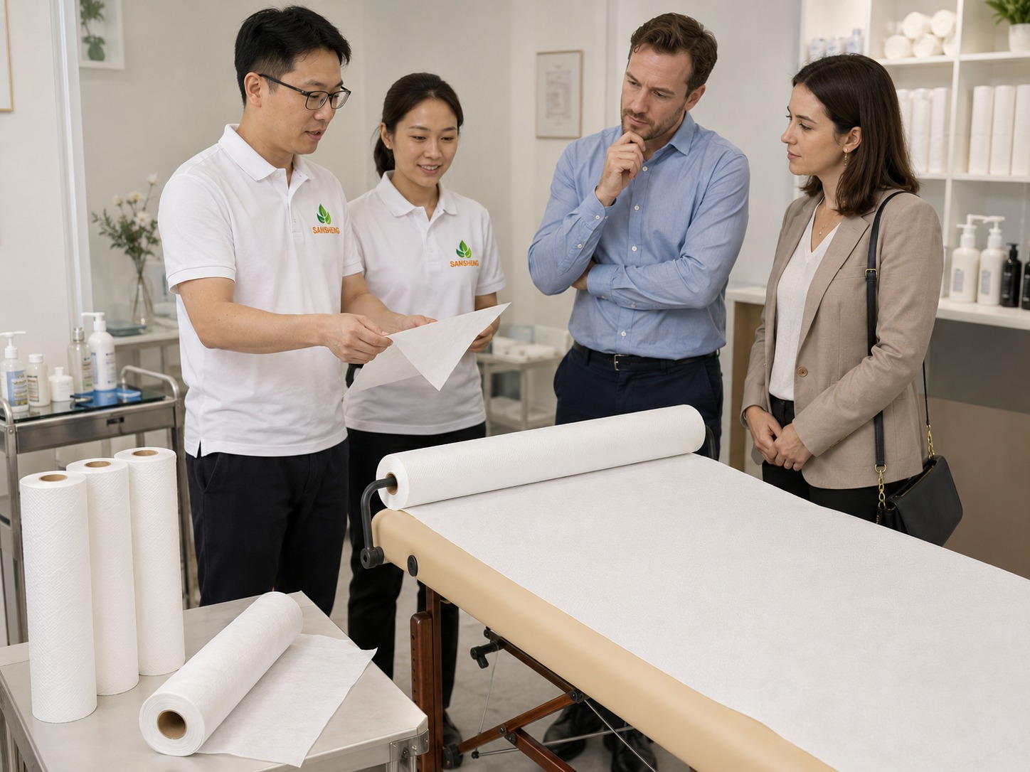 Clinic examination paper rolls for daily medical use