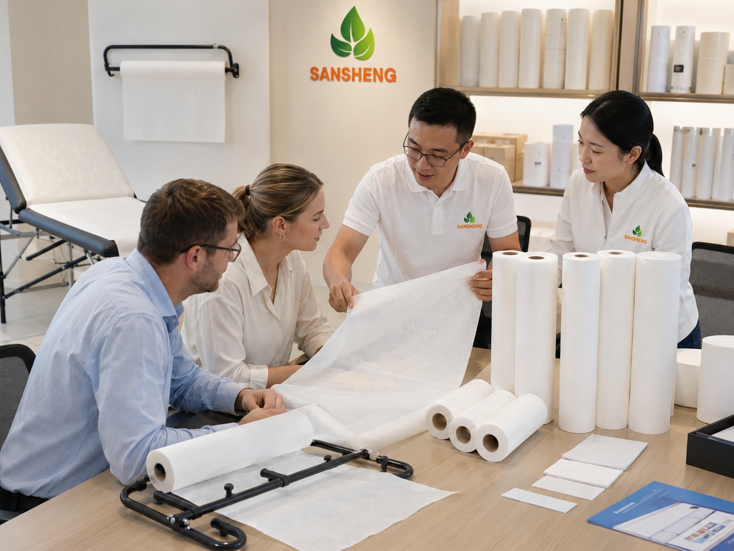 Examination paper rolls manufacturer supplying medical couch rolls for clinics hospitals and distributors