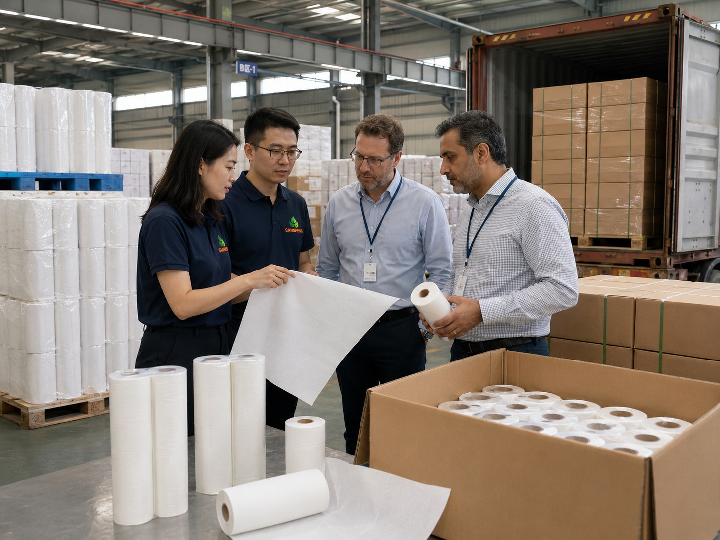Packaging and container loading for examination paper rolls wholesale orders