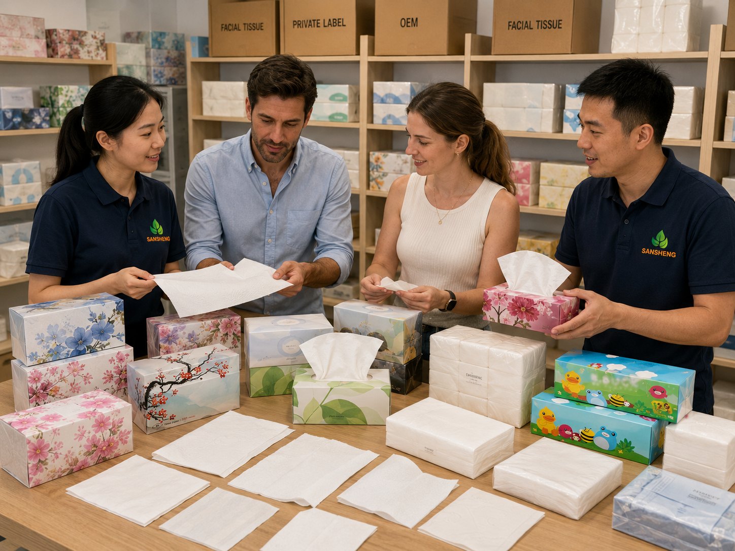 Facial tissue supplier in China for boxed and soft pack tissue