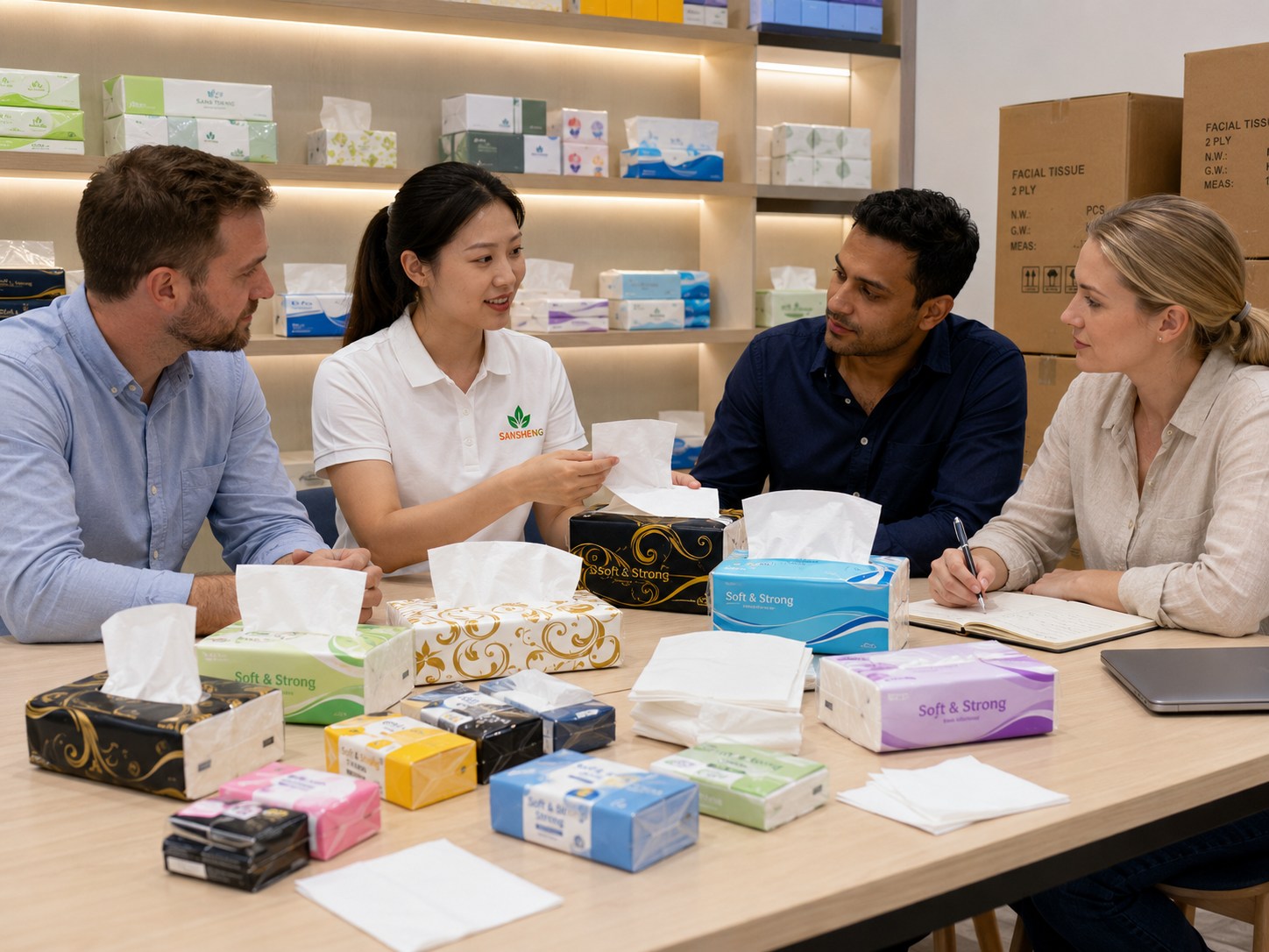 facial tissue supplier for boxed tissue soft pack tissue and pocket tissue