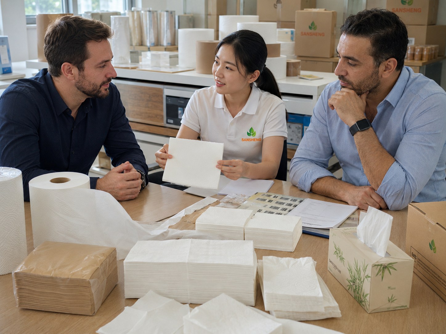 key tissue products OEM private label packaging support for airlaid paper napkins TAD paper bamboo tissue exam paper rolls and tissue mother rolls